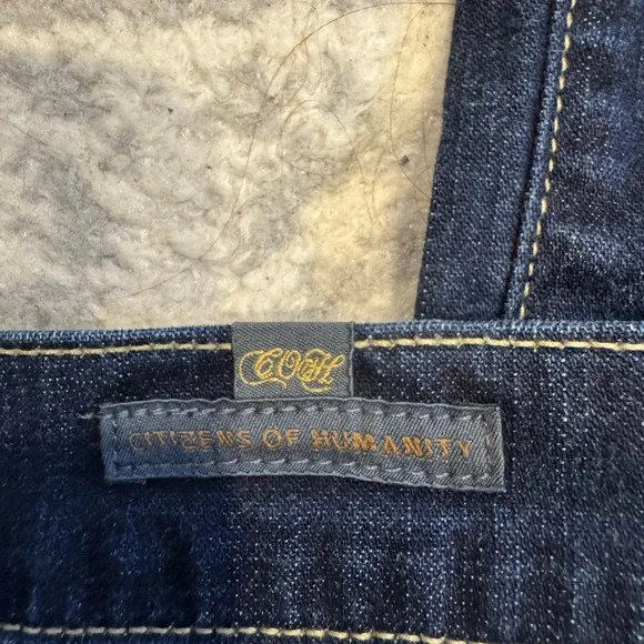 Citizens Of Humanity Dark Blue Kelly Low Rise Jeans - Picture 14 of 15